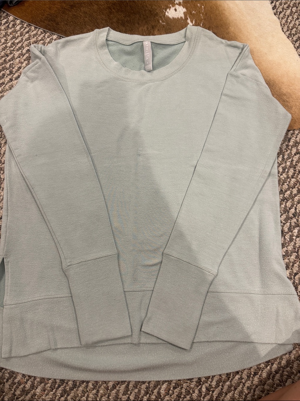 Athleta Light Sage Crewneck Pullover